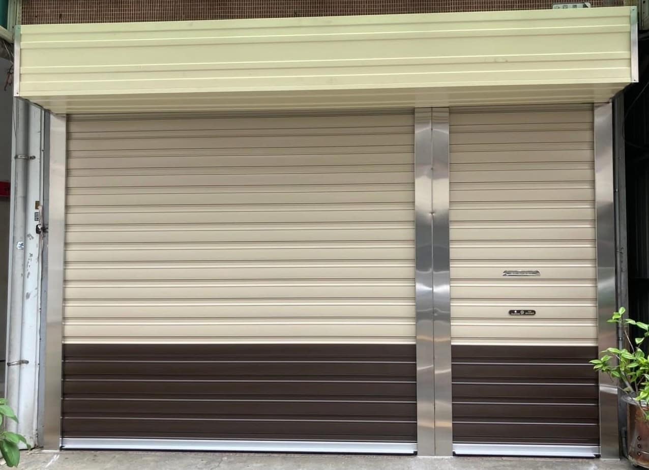 鋁合金手拉式鐵捲門工程展示