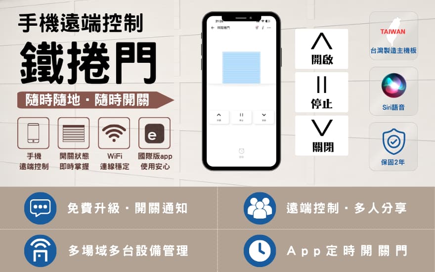 快速捲門手機遠端控制功能介紹